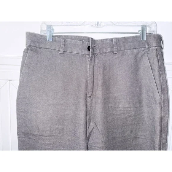 Apolis Global Citizen‎ Men's Cotton Linen Civilian Chino Pants Gray 32x30 - Picture 2 of 10